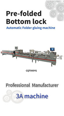 CQT 900YG-2 pegamento frío soluble en agua pegamento semiautomático de carpeta para papel corrugado