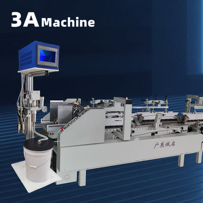 Máquina de pegado de cajas con control PLC y ancho máximo del papel de 800 mm de pegamento de un solo lado
