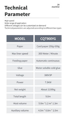 380V/7.5KW Caja plegable de bloqueo inferior máquina de pegado para la industria de maquinaria y hardware