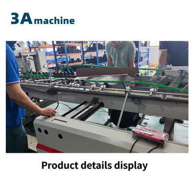 Máquina de pegamento de caja corrugada para carpeta automática de doble bloqueo y máquina de pegamento