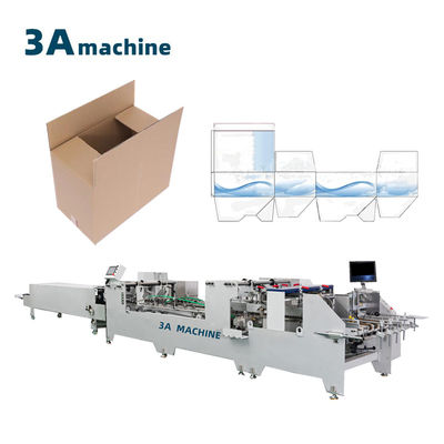 3500KG Máquina de pegado de alimentación de papel doble automático para 2-3 capas de caja corrugada