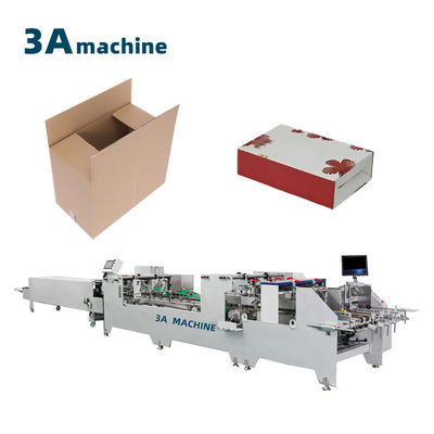 Máquina automática de pegamento de carpetas de fondo de doble cierre para 46 cajas de esquina Tamaño máximo 98cm