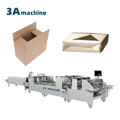 300 m/min Máquina de pegamento de carpetas semiautomática de doble bloqueo para cajas onduladas