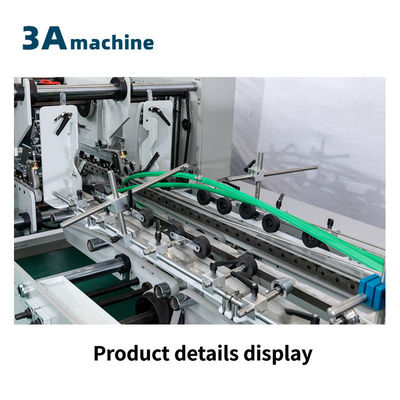 Máquina de pegado automática de bloqueo de fondo plegable para 2-3 capas de material de papel corrugado