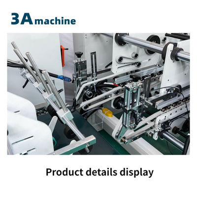 Máquina de pegado automática de bloqueo de fondo plegable para 2-3 capas de material de papel corrugado