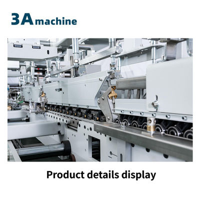 Máquina de pegado automática de bloqueo de fondo plegable para 2-3 capas de material de papel corrugado