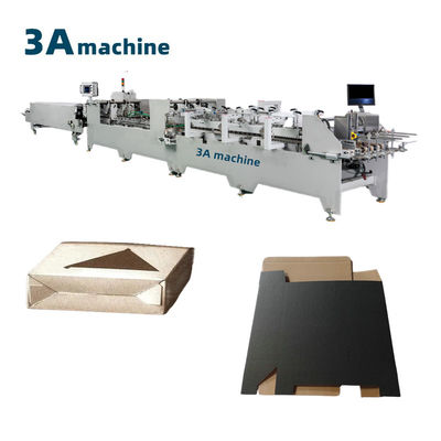 Máquina de pegado de carpetas 1300JGKW controlada por PLC para cajas corrugadas y de cartón