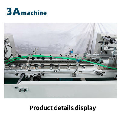 Máquina de plegado de cajas onduladas con doble bloqueo en el fondo y pegamento lateral en el modelo 1300-JGKW