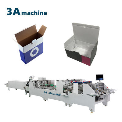 Máquina de recolección automática de pegamento de fondo de doble bloqueo para pegamento de carpetas de cajas corrugadas