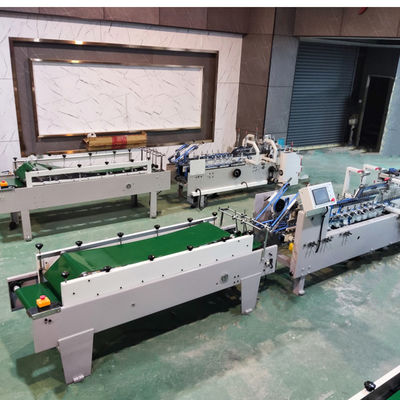 Material de embalaje de madera 3ACQ**580D Máquina automática de fabricación de cajas de papel controlada por PLC