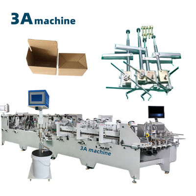 CQT900YG-2 Máquina de pegado de cajas semiautomáticas de bloqueo inferior pre-doblado para maquinaria y hardware