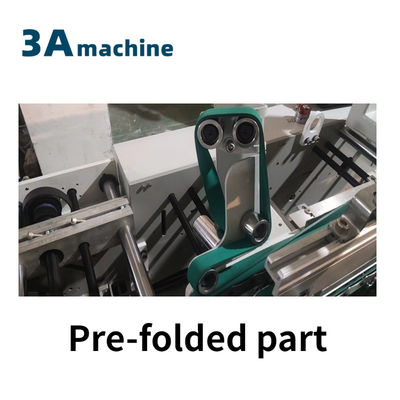 Envasado en cartón Máquina automática de pegamento de carpetas QT**900YG-2 con 9.9M*1.2M*1.3M Tamaño