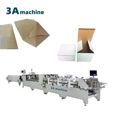 Máquinas de procesamiento de papel Máquina de pegado plegable de doble bloqueo para cajas onduladas