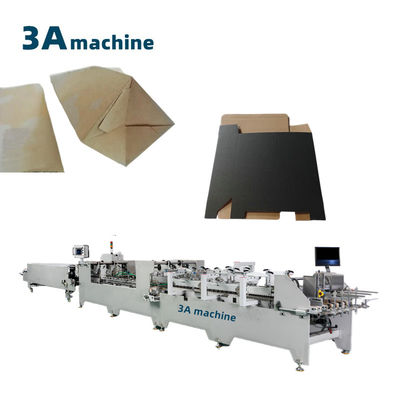 Máquina de pegamento de carpetas plegables de alta productividad para la fabricación de cajas automáticas de doble bloqueo