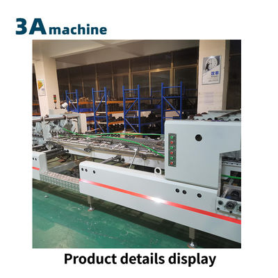 Máquina de pegamento de carpetas plegables de alta productividad para la fabricación de cajas automáticas de doble bloqueo