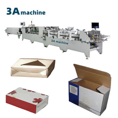 Máquina de pegado de carpetas de cartón/cajas onduladas para alta productividad