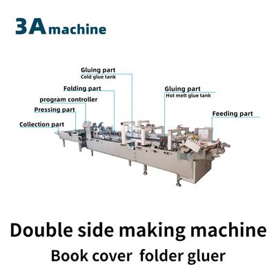 CQT-800BS Máquina automática de cubierta de libros, presentación de carpetas, máquina de pegamento para cajas pequeñas