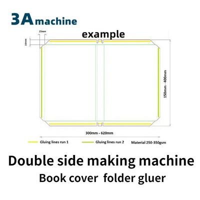 CQT-800BS Máquina automática de pegado de la cubierta del libro con anchura máxima 650 mm