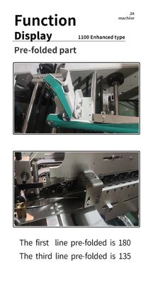 CQT1100 Máquina de pegado automático plegable de tipo mejorado para un rendimiento constante