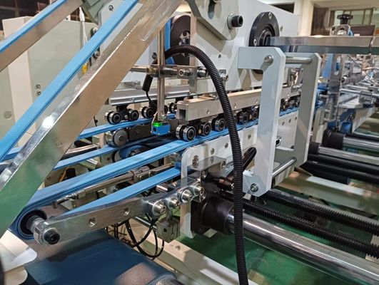 CQT-1100 Tipo mejorado Máquina de pegado automática de caja de pegamento con carpeta de bloqueo inferior