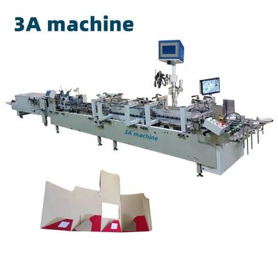 CQT-1100 Gluer de carpeta automático de bloqueo inferior mejorado para plegado y pegado de mini cajas