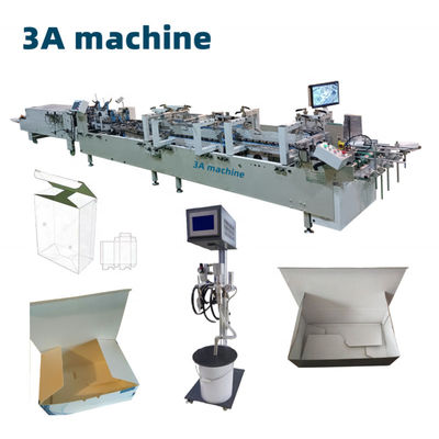 Máquina automática para plegar y pegar cajas CQT-900 mejorada para pegar cartón doble