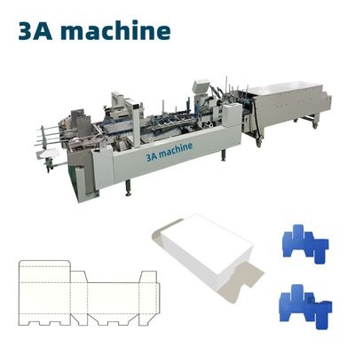 3.5m*1.1m*1.4m Cartón/caja corrugada de línea recta Máquina automática de pegamento de carpetas