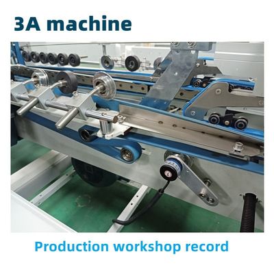 3.5m*1.1m*1.4m CQT-800 Máquina para plegar y pegar cajas en línea recta