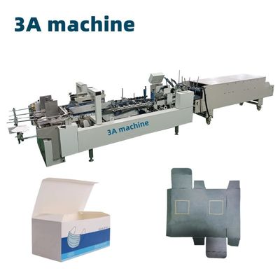 CQT 800 Máquina de plegado y pegado de cajas de cartón/cajas de línea recta onduladas con PLC 3A