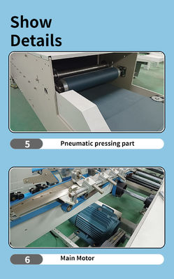 CQT 800 Caja de cartón/caja corrugada de línea recta Máquina de pegamento automática para carpetas de cartón