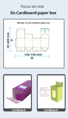 CQT 800 Caja de cartón/caja corrugada de línea recta Máquina de pegamento automática para carpetas de cartón