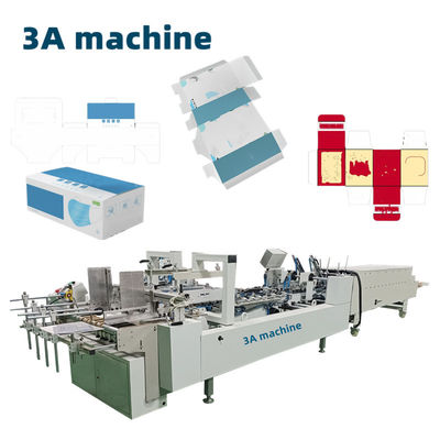 3A PLC CQT 800 Máquina automática de pegamento de carpetas para pegar cartón/cajas onduladas