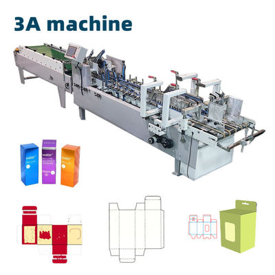 Máquina automática de pegamento de carpetas ZH 800 Caja de pegamento lateral accionada eléctricamente Caja recta
