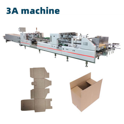 CQT-1300 Máquina automática de pegado de cajas onduladas para el plegado y pegado de 4 6 esquinas