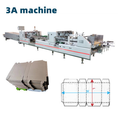 Fácil de operar CQT-1300 Máquina automática de pegado de carpetas para caja plana de cartón