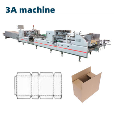 Tensión 380v CQT-1300 caja de flauta de tres capas corrugada máquina de pegamento automática de carpetas