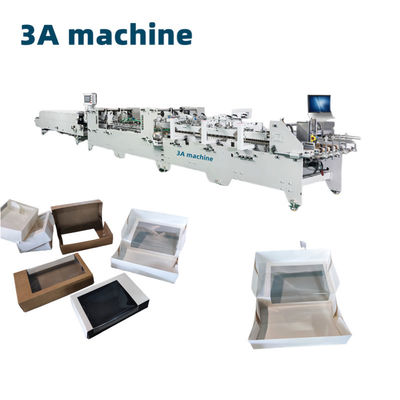 Máquina avanzada de pegado de carpetas CQT850 para 4 esquinas caja 6 esquinas caja de papel papel plegado