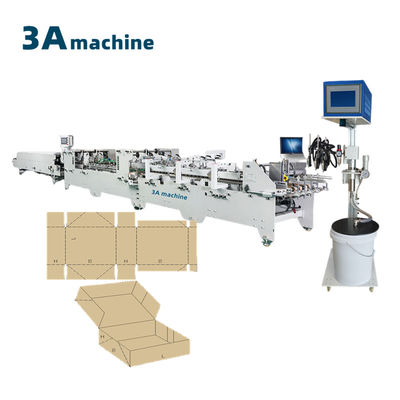 Adhesivo frío soluble en agua Usado CQT-1300 Máquina de pegado de carpetas para la fabricación de cajas de cartón