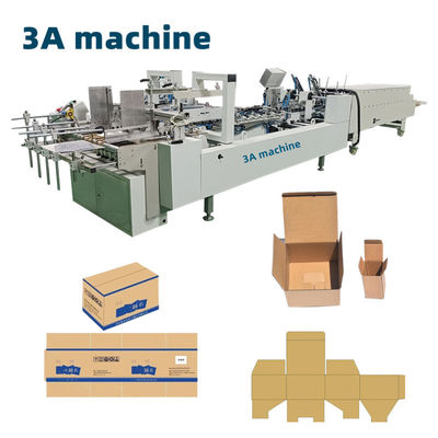 Máquina de plegado de cajas CQT-800WK-1 R corrugado de cajas de carpeta de pegamento para material de embalaje