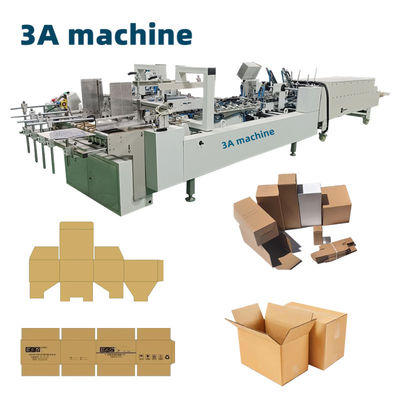 CQT-800 WK-2 Maquina de pegado plegable de cajas de cartón pequeñas para papel corrugado de flauta E