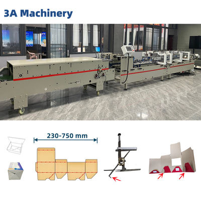Fácil de operar CQT-900 cajas plegables máquina de bloqueo de choque carpeta inferior máquina de pegamento máquina de carpeta de papel