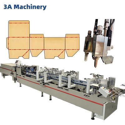 Fácil de operar CQT-900 cajas plegables máquina de bloqueo de choque carpeta inferior máquina de pegamento máquina de carpeta de papel